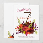 Herfst Sproei Uitnodiging (Voorkant / Achterkant)