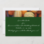 Herfst Squash Harvest Save the Date Kaart (Achterkant)