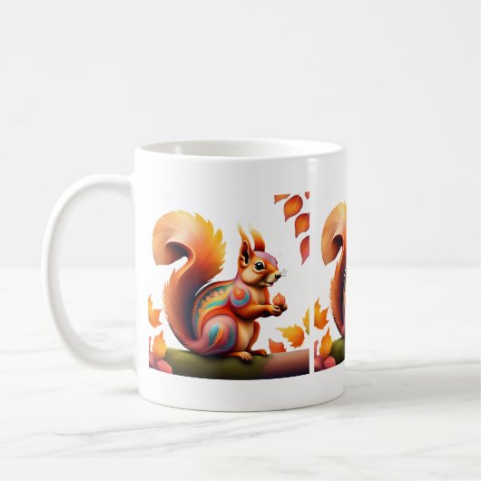 Herfst Squirrel Alebrije Koffiemok (Links)