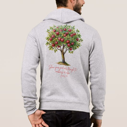 Herfst St Luke Lutheran rits Hoodie (Achterkant)