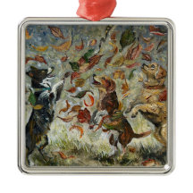 Herfst Staartkwispel Whimsical Goud Retriever Hond