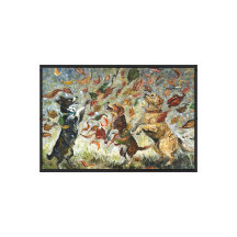 Herfst Staartzwiep Whimsicale Goud Retriever Honde