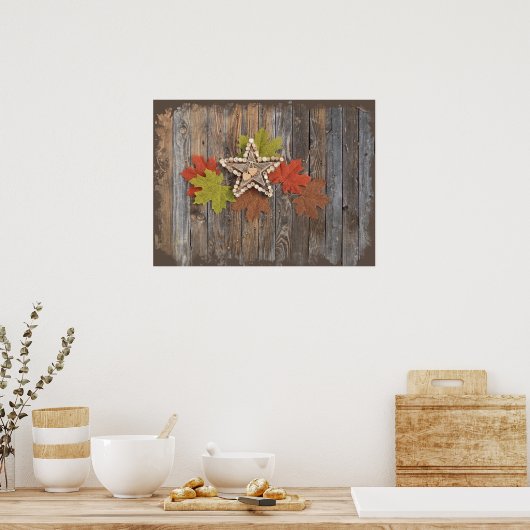 Herfst Stars poster (Keuken)