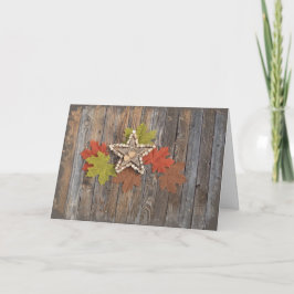 Herfst Stars wenskaart Kaart