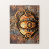 Herfst Steampunk Pompoen Puzzel Legpuzzel (Verticaal)
