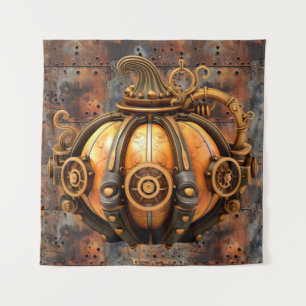 Herfst Steampunk Pompoen Tapestry Wandkleed