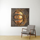 Herfst Steampunk Pompoen Tapestry Wandkleed (In Situ (horizontaal))