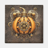 Herfst Steampunk Pompoenmagneet Magneet (Voorkant)