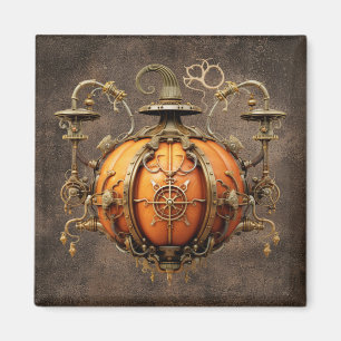 Herfst Steampunk Pompoenmagneet Magneet
