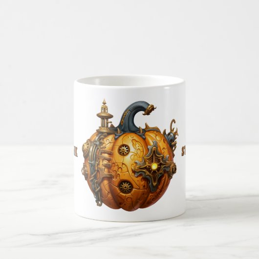 Herfst Steampunk Pumpkin Mok (Center)