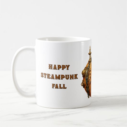 Herfst Steampunk Pumpkin Mok (Links)