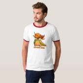Herfst Stem Slak Ringer T-Shirt (Voorkant volledig)