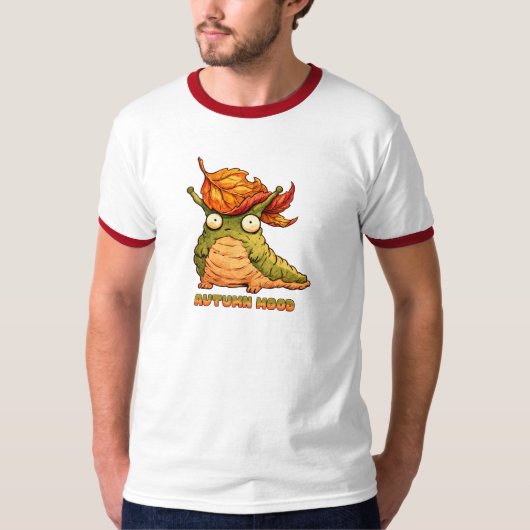 Herfst Stem Slak Ringer T-Shirt (Voorkant)