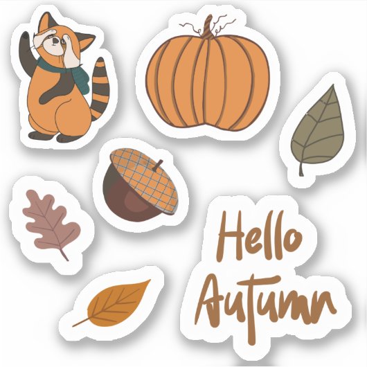 Herfst Stemming pack 1 Sticker (Voorkant)
