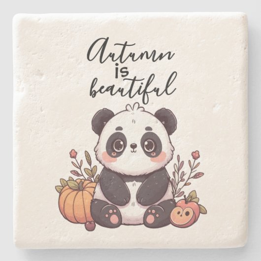 herfst stenen onderzetter (Voorkant)