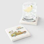 Herfst stenen onderzetters, Herfst home decor Onderzetter (Zijkant)