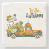 Herfst stenen onderzetters, Herfst home decor Onderzetter (Voorkant)