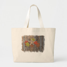 Herfst Sterren groot tas