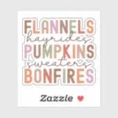 Herfst Sticker (Vel)