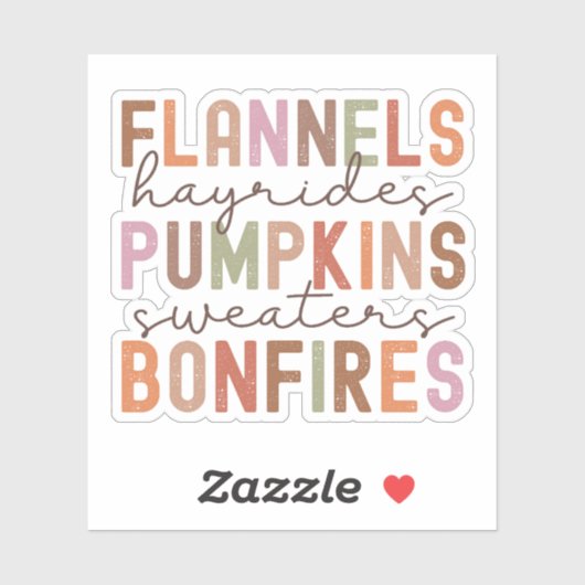 Herfst Sticker (Vel)