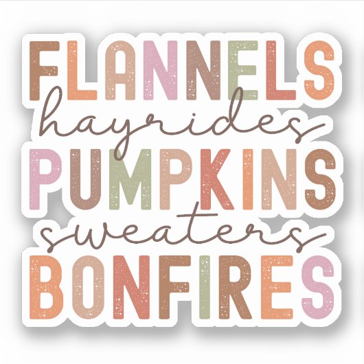 Herfst Sticker (Voorkant)