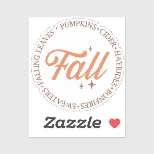 Herfst Sticker (Vel)