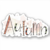 herfst sticker (Voorkant)