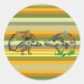Herfst Sticker Hedgehog Liefde (Voorkant)