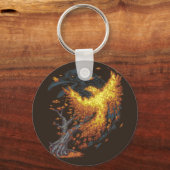 Herfst stijgt sleutelhanger (Voorkant)