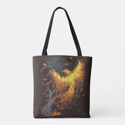Herfst stijgt tote bag (Achterkant)