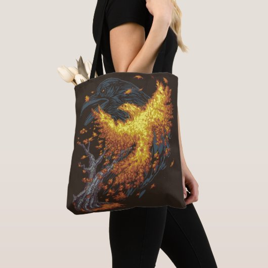 Herfst stijgt tote bag (Dichtbij)