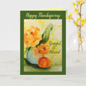 Herfst Stilleven Kaart (Gele Bloem)