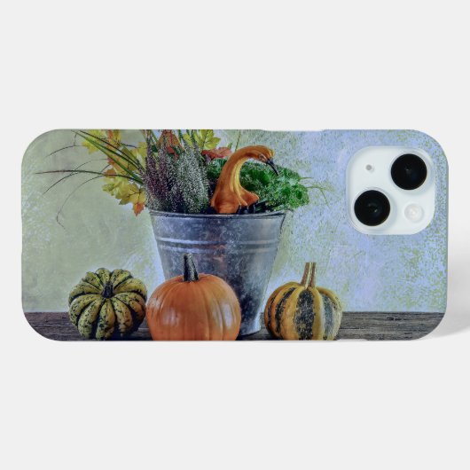 Herfst stilleven met pompoenen, bloemen Case-Mate iPhone case (Achterkant (horizontaal))
