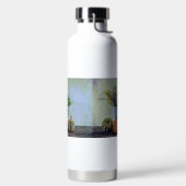 Herfst stilleven met pompoenen, bloemen waterfles (Links)