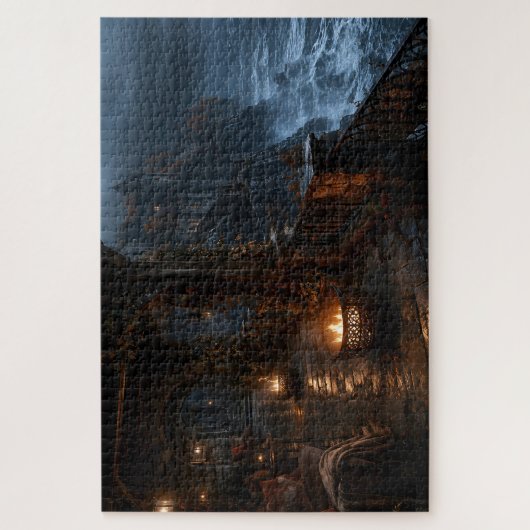Herfst Storm Zee Klif Legpuzzel (Verticaal)