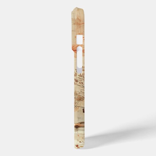 Herfst straat scene iPhone case (Achterkant / Links)