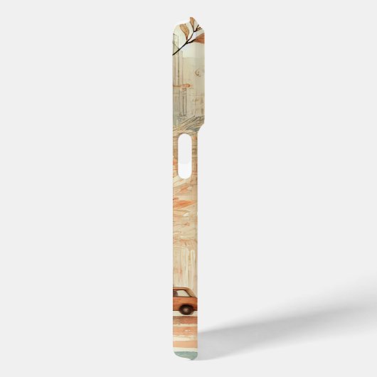 Herfst straat scene iPhone case (Achterkant / Rechts)