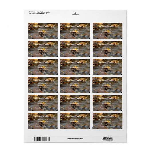 Herfst Stream Etiket (Full Sheet)