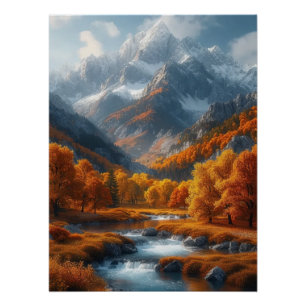 Herfst Stream Perfect Poster