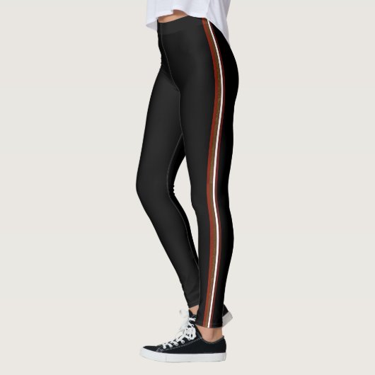 Herfst streep patroon jogger broek leggings (Links)
