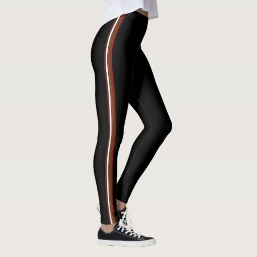 Herfst streep patroon jogger broek leggings (Rechts)