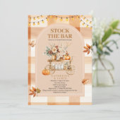 Herfst String Lights Stock De Bar Paar Douche Kaart (Staand voorkant)