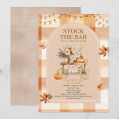 Herfst String Lights Stock De Bar Paar Douche Kaart (Voorkant / Achterkant)