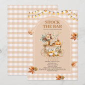 Herfst String Lights Stock De Bar Paar Douche Kaart (Voorkant / Achterkant)