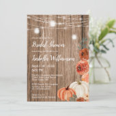 Herfst String of Lights & Mason Jar Vrijgezellenfe Kaart (Staand voorkant)