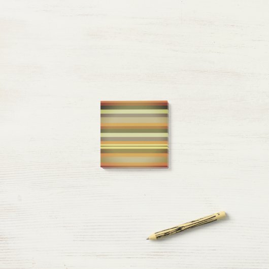 Herfst Stripes Art Notes (Op bureau)