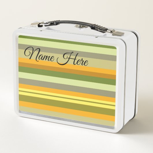 Herfst Stripes Lunchbox (Achterkant)