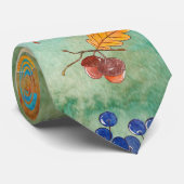 Herfst stropdas. Origineel cadeau en stropdas om t (Opgerold)