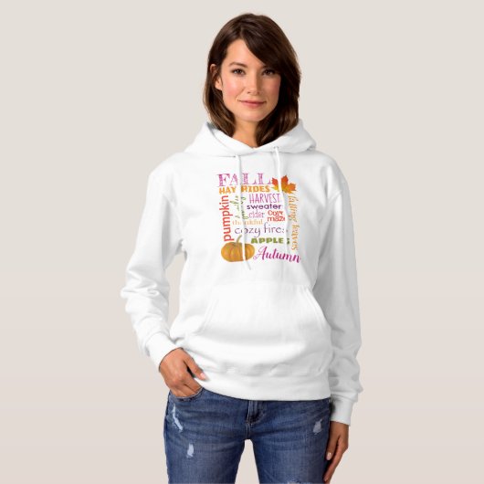 Herfst Subway Art Hoodie (Voorkant volledig)