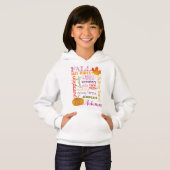 Herfst Subway Art Hoodie voor meisjes (Voorkant volledig)